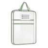 Waterproof Zipper Bags Transparent Nylon Document Bag, Portable Lightweight Mesh File Organizer with Student Study Essentials And Strap, Large