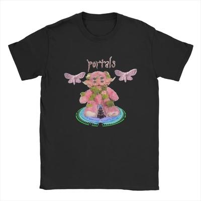 T-shirts Melanie Martinez Portals pour Hommes Coton Pur T-Shirt Vintage T-shirts Col Ras du Cou Manches Courtes Vêtements Imprimés