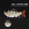 1Pcs 10cm/17g 6 Sections Multi Jointed Minnow Fishing Lures Swimbait Pike Lure Floating Artificial Hard Bait