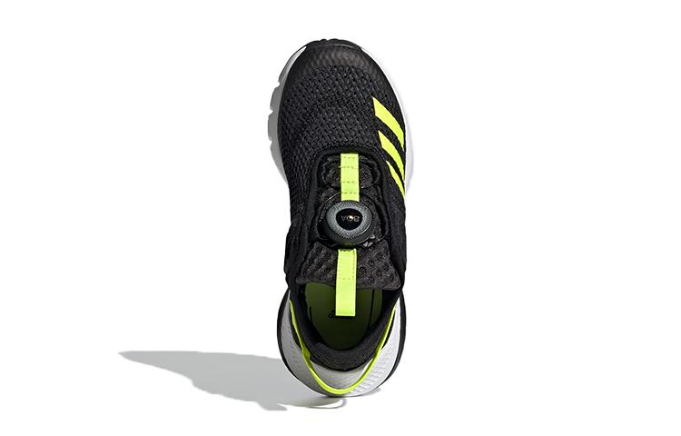 Adidas Activefle Boa Abrasion Resistant Low top Running Shoes Black Green Kids' FY0280