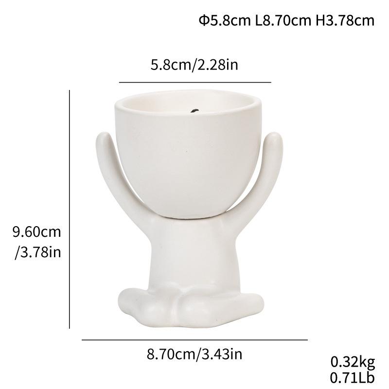 Modern Ceramic Wind Ornament: Creative Candlestick Decoration & Shooting Prop