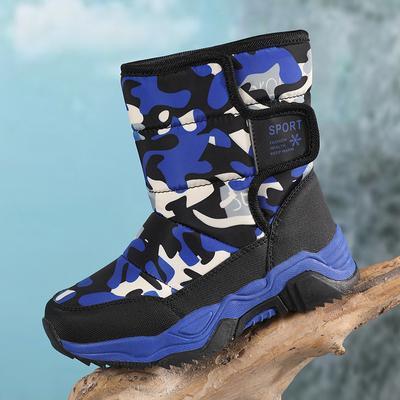 Stivali da Neve Caldi in Velluto High Top per Bambini Scarpe in Cotone per Ragazzi e Ragazze Scarpe in Cotone da Studente