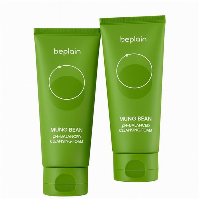 BEPLAIN Green Bean Mildly Acidic Cleansing Foam 100ml x 2 (43949371)