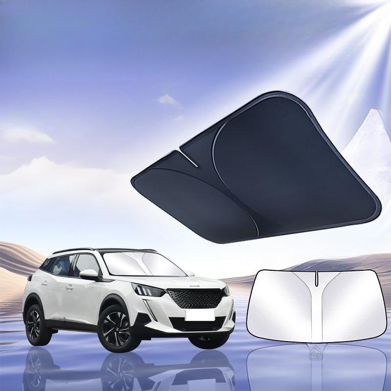 For Peugeot 2008 Auto Windshield Sun Shade Blocks UV Reflector Auto Window Visor Shield Cover Foldable Parasol 1 Piece