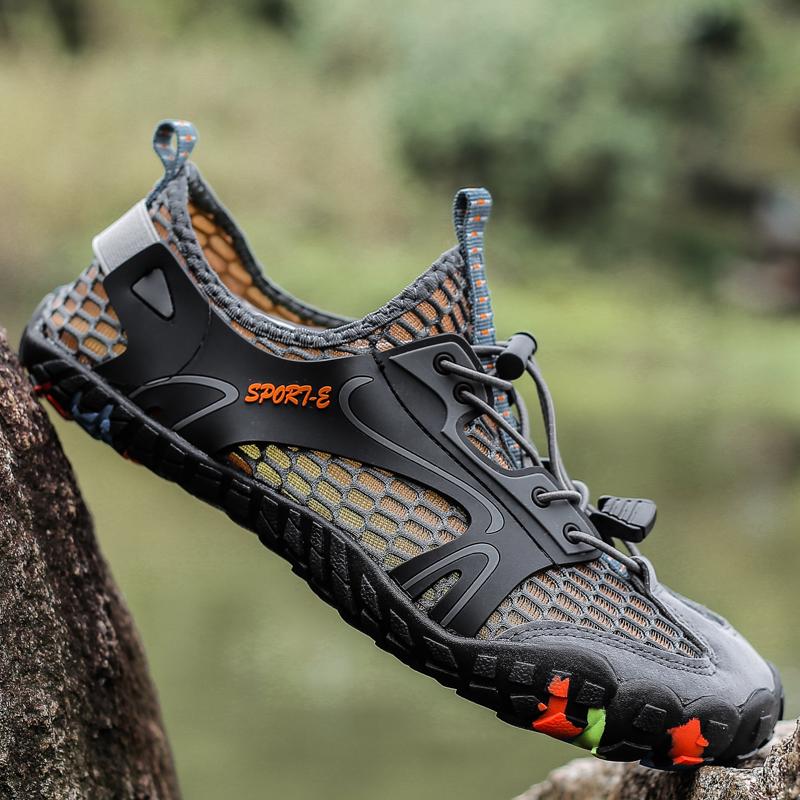 Mens River Tracing Shoes 2026 New Mesh Breathe Anti Slip Sweat Wicking Hiking Cycling Rock Climbing Outdoor Camping Wading Shoes