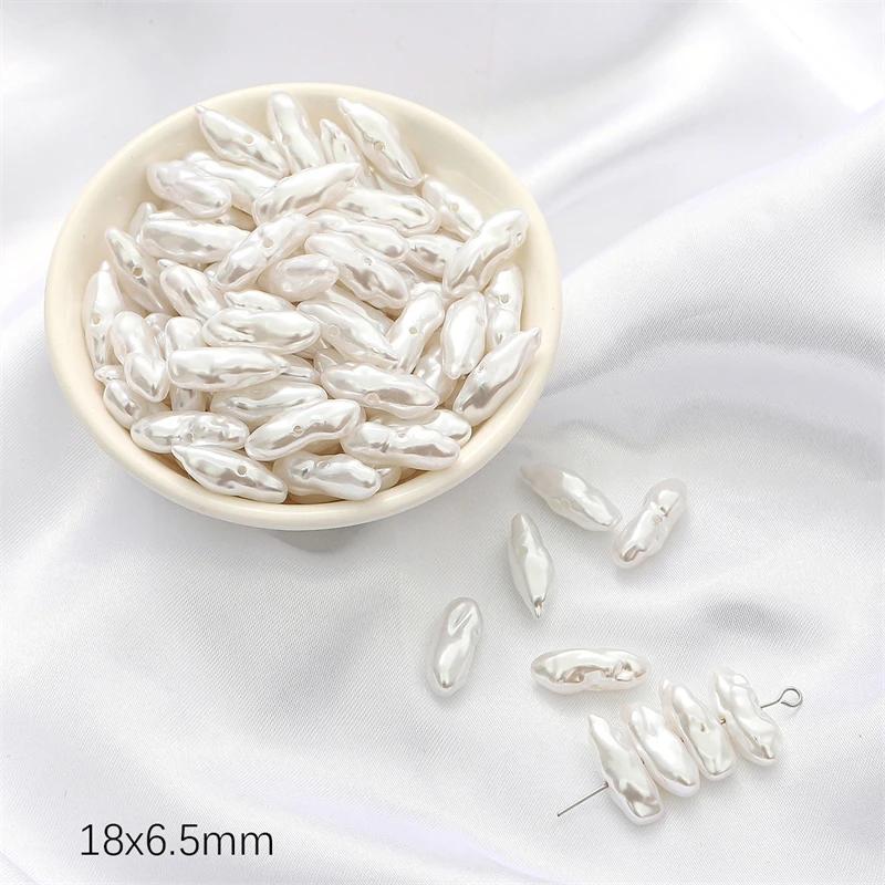 Irregular ABS Imitation Pearls Beads Acrylic Loose Beads for Jewelry Making DIY Necklace Earrings Hairclip Bracelet Necklace