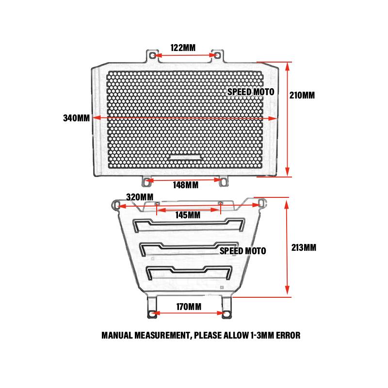 NEW 450mt Motorcycle Accessories Radiator Guard Engine Skid Plate Cover For CFMOTO CF 450 MT 450MT MT450 2024 2025