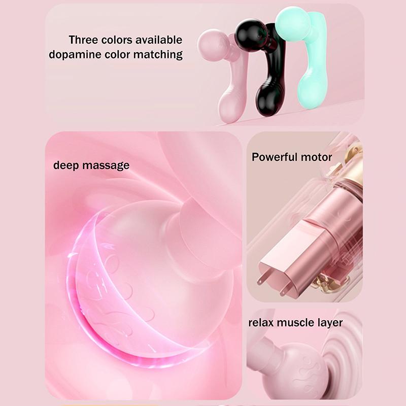 Mini Fascia Tool Vibrating Fast Rechargeable Dual Head Both Portable Muscle Relaxation Full Body Universal Massage Artifact