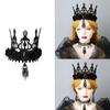 Witch Crown Props Carnivals Event Cosplay Costume Female Gothic Wedding Headwear