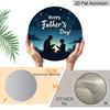 2D Flat, 1pc Father's Day Wall Sign - Aluminum Modern Decorative Art with "Happy Father's Day" Text, Waterproof & Durable, No Power Needed, Easy