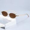Xiaomi Women Small Oval Sunglasses UV400 Alloy Frame Hollow Decor Temple Gradient Lens Fashion Daily Party Shades