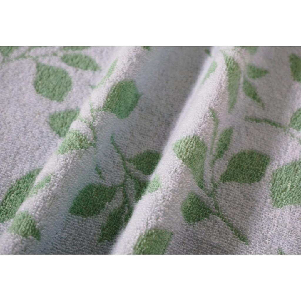 UCHINO Swing Leaf Face Towel 34x80cm Green 100% Cotton Jacquard Soft Towel 7202F377 G