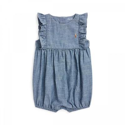 Ralph Lauren Baby Girls Indigo Chambray Bubble Shorthall Cwpoopcfc720139400