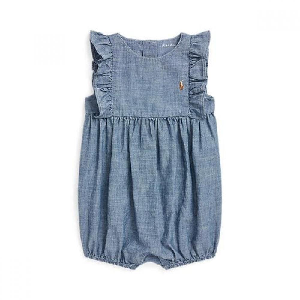 

Ralph Lauren Baby Girls Indigo Chambray Bubble Shorthall Cwpoopcfc720139400 18M