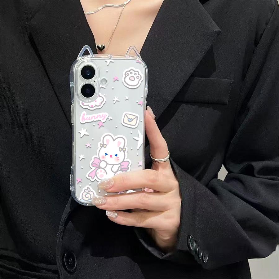 Sanrio Cat Ear Apple Phone Case - Compatible with New 16/17 Models