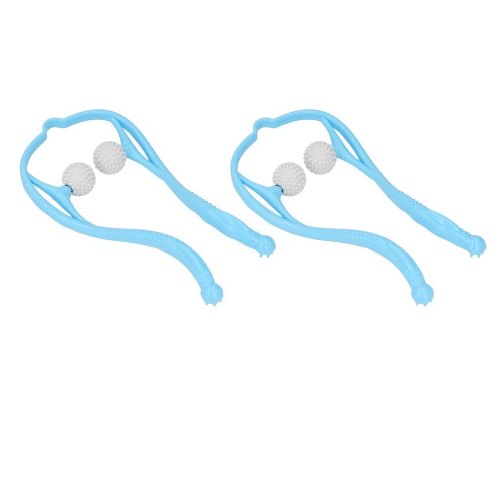 2pcs Neck Massager Dual Trigger Point Ergonomic Handheld Massager for Neck Shoulder
