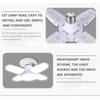 E27 Fan Shape Foldable LED Bulb AC85-265V 170V-265V Deformation For Home Ceiling Lights Warehouse And Garage White Light Bulb