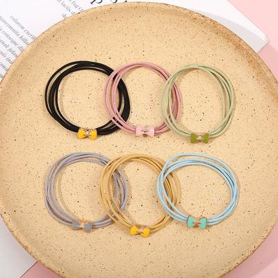 Bow-shaped Hair Band and Hair Tie High Elasticity Non-entangling Hair Tie Versatile Leather Band