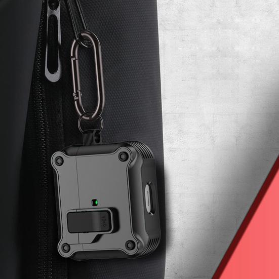 Earphone Protective Case Full Protection with Secure Locks Hanging Buckle Headphone Covers