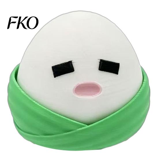 Zongzi Sensory Toy 3D Printed Fidget Clicker, Cartoon Rice Dumpling Finger Stress Relief Food Toy, Gift for Dragon Boat Festival