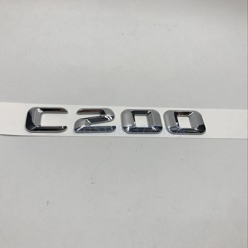 ABS For Mercedes-Benz C Class C180 C200 C220 C260 C280 C300 C320 Trunk Rear Emblem Badge Chrome Letters ZO7