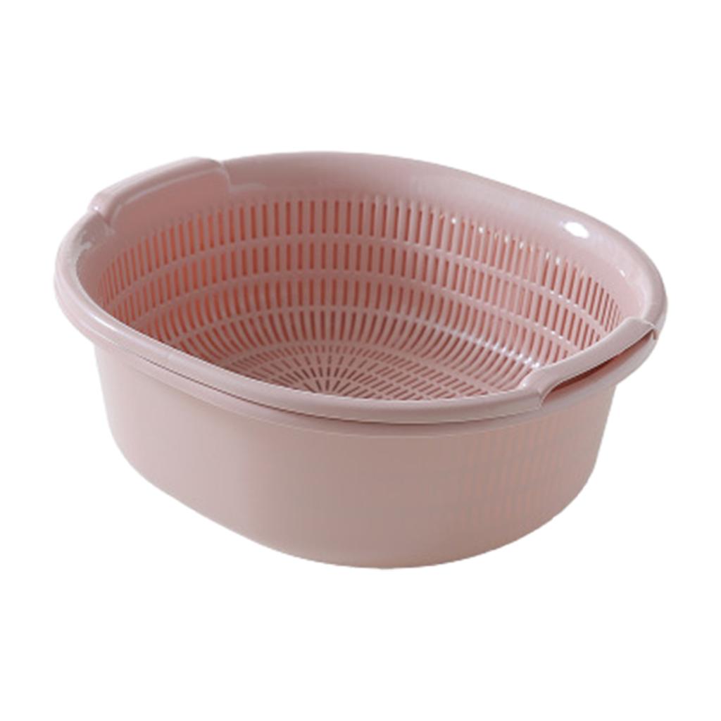 Multi-functional Kitchen Strainer Easy To And Clean Double-Layer Vegetable Washing Basket