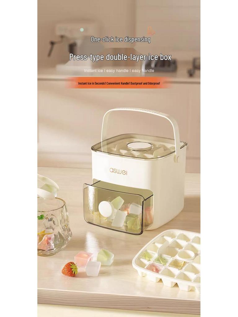 Tragbare Eiswürfelform mit großer Kapazität für Haushaltskühlschränke