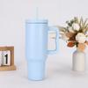 40oz 4th Generation Insulated Tumbler with Handle and Straws Lid Stainless Steel Coffee Tumbler Mug Vacuum Cup Keep Ice and Cold