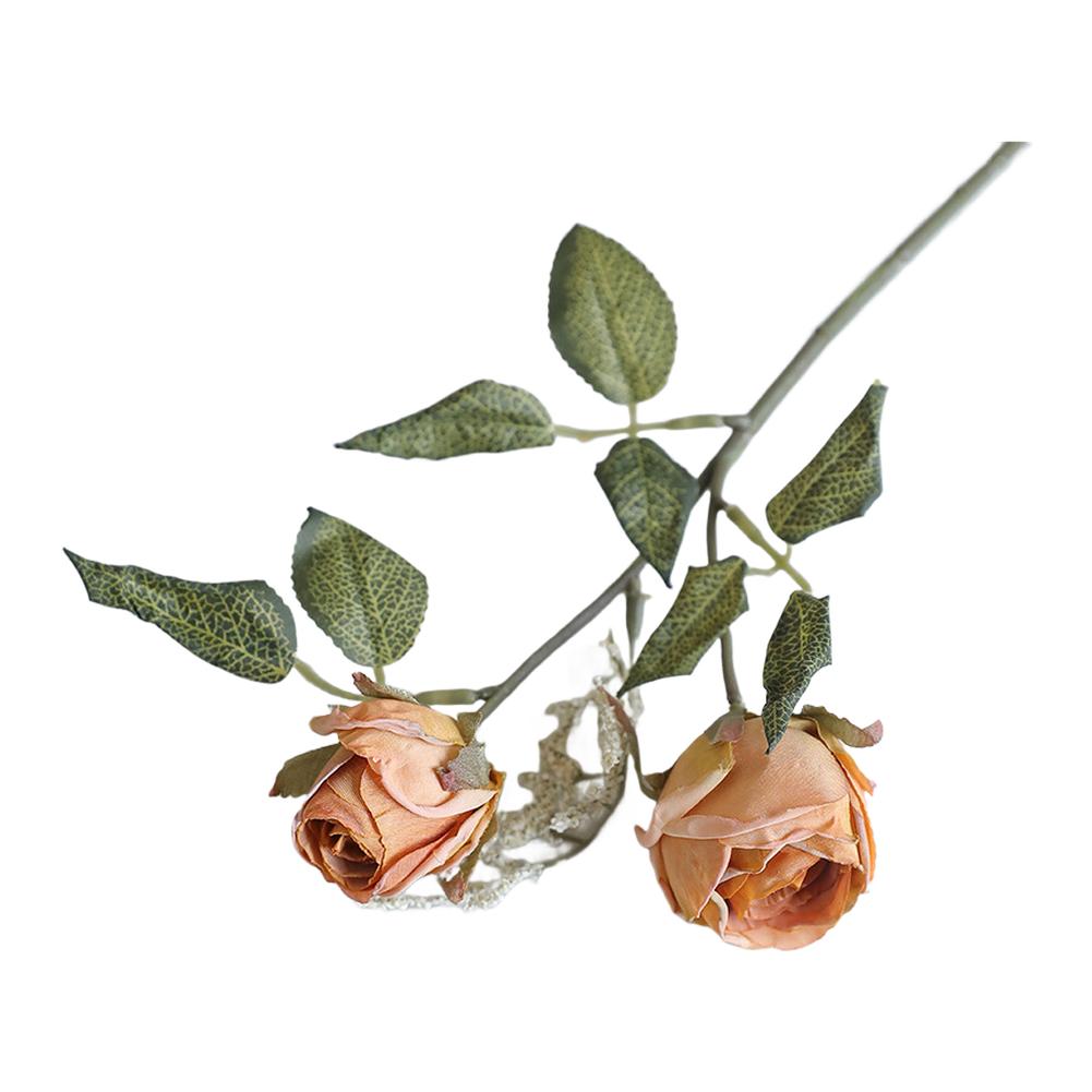 Fake Bloom Arrangement Artificial Silk Rose Home Decor Photo Props 32cm Height Flexible Stem Artificial Rose Bouquet