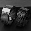 Klassisches Uhrenarmband aus Edelstahl, 20 mm, 22 mm, schwarzes Uhrenarmband für Armani Black Warrior AX7105 AR1970 für Huawei Watch Gt2/3