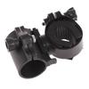 Lommelyktfesteholder 360 graders Led Lommebrakett Sykkellysfesteholder Sykkelsykkellommelyktholder for 2,6 cm