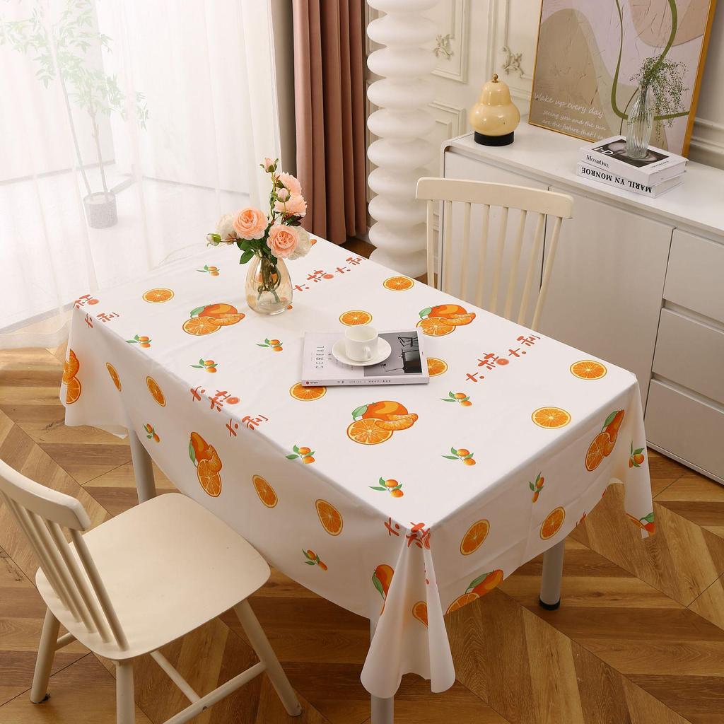 Waterproof Stain-Resistant PEVA Tablecloth - Easy-Clean, Luxurious Style for Dorms & Picnics
