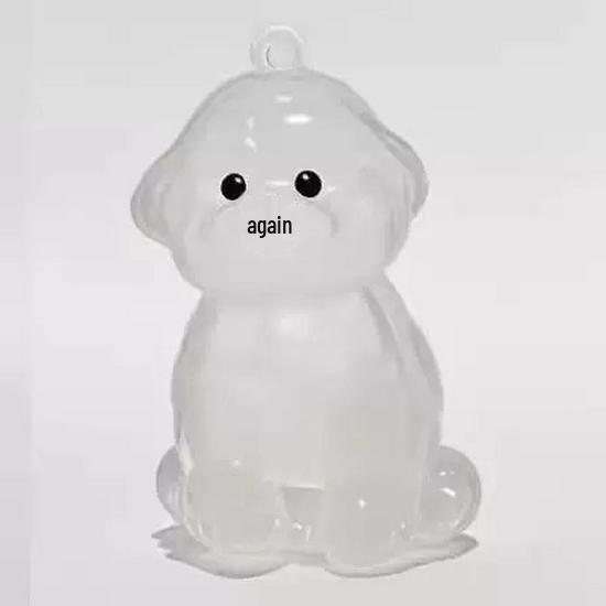 

Очаровательный кулон в виде щенка: Прозрачный сувенир на память о комке шерсти собаки