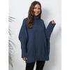 Women's Fall/winter Pullover Knit Solid Color Turtleneck Lapel Sweater