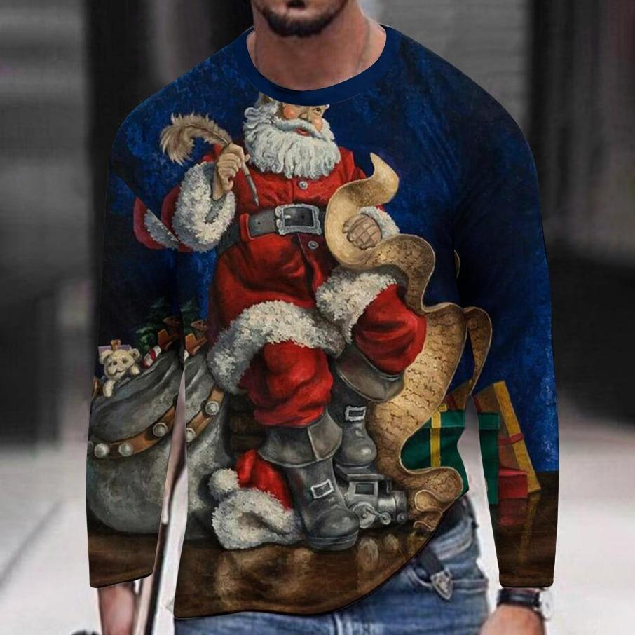 

Женская футболка с круглым вырезом, длинными рукавами и 3D-принтом 5XL