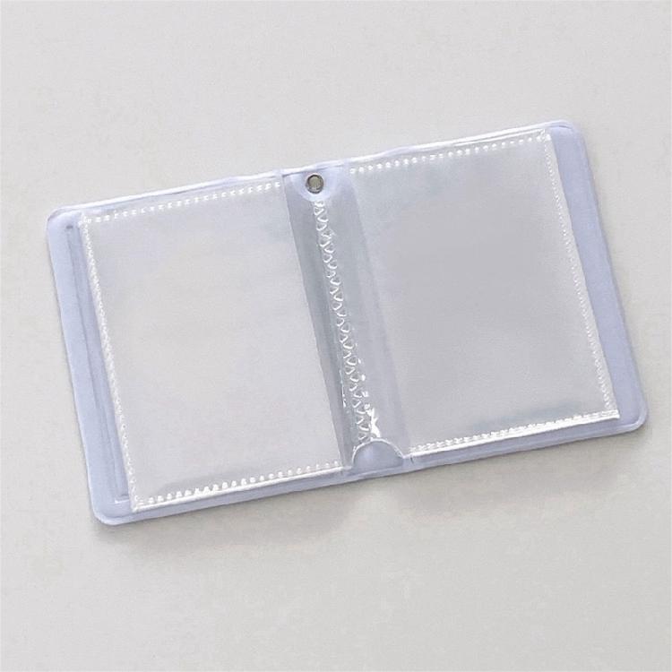 3Inch Mini Photo Card Album Heart Hollowed Styles Cover with 40 Pocket Card Binder Book for Capturing Daily Moment