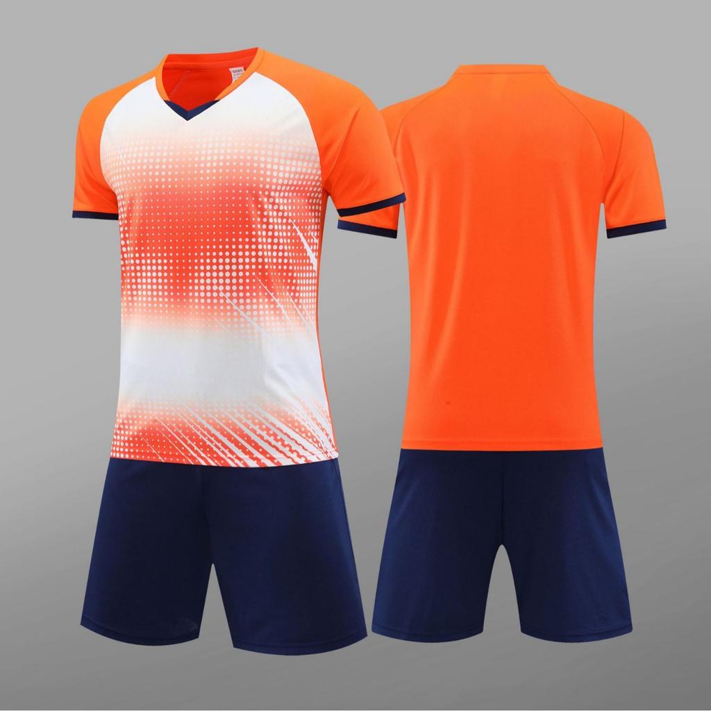 7705 Soccer Jersey Set for Boys and Girls, Summer Student Training Wear, Competition Team Uniform, Sports Jersey 3XS-5XL