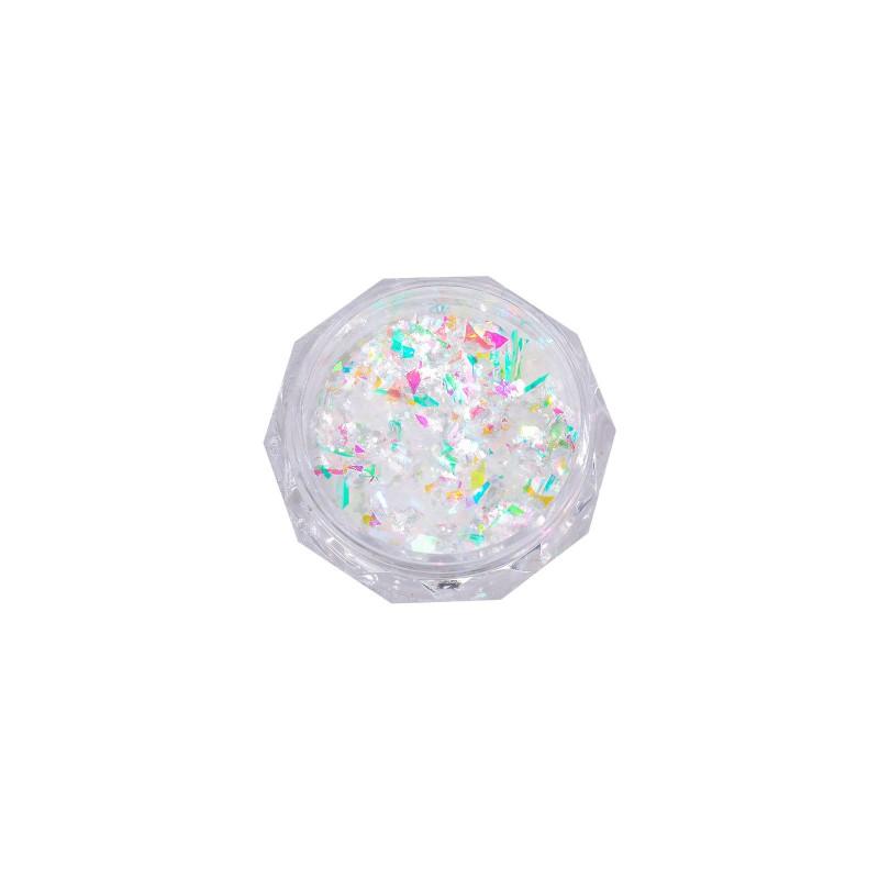Nail Art Shimmer Flakes Iridescent Aurora Cloud Powder Ultra Thin Dreamy Glitter Sequins DIY Manicure