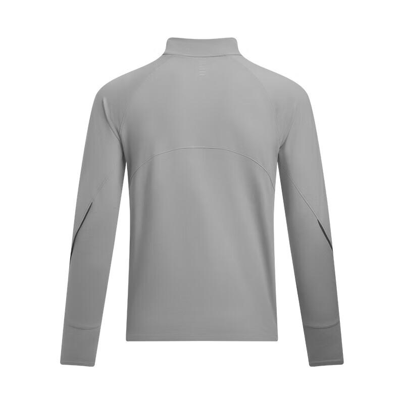 Under Armour Qualifier Fashion Slim Fit Solid Long Sleeve T-Shirt Men Tops Modern-Gray 1365662-014