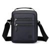 Men's Large Capacity Oxford Cloth Business Backpack & Crossbody Bag - Black