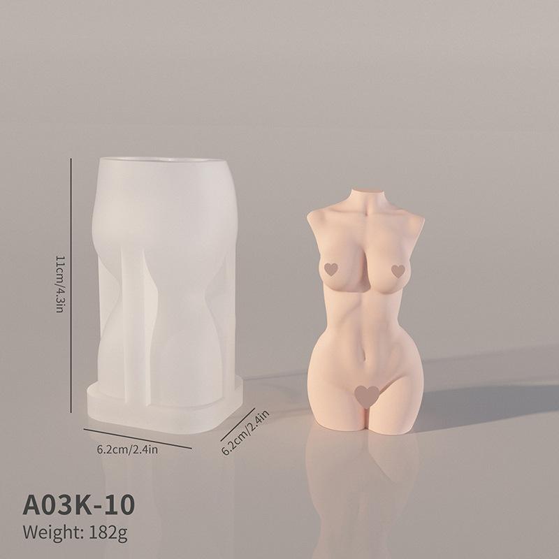 3D Human Silicone Candle Mold Diy Aromatherapy Candle Handmade Decoration Soap Chocolate Tool Cake Mold