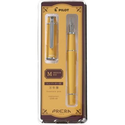 Stylo Plume Pilot Prera Jaune Chaud Plume Moyenne P-FPR-1-WY-M avec CON-40