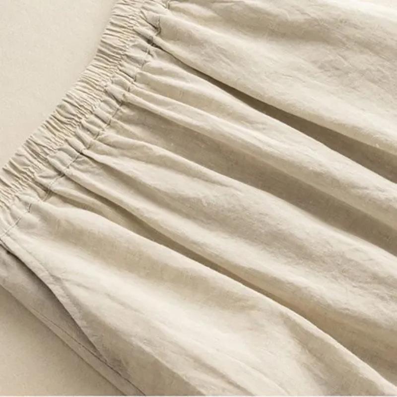 Women's Summer Mid-length Skirt Loose Embroidery Literary Classical New A-line Skirt