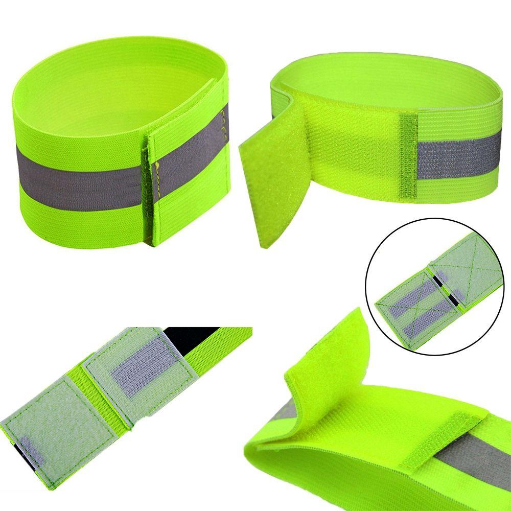 Strap Reflector Wristband Cycling Reflective Strips Bike Safety Alert Warning Armband Sport Tape