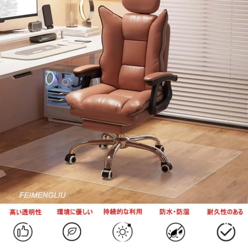 Clear Floor Protection Mat for Pets, 1.5mm Thick PVC Floor Protector Sheet, Prevents Scratches and Dents, Can Be Used As a Floor Mat for Large Desks,