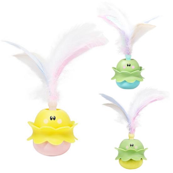 Interaktives Katzenspielzeug Automatisch rotierendes elektrisches Kätzchenspielzeug Wiederaufladbar Indoor Outdoor Spielzeug zur Linderung von Angstzuständen