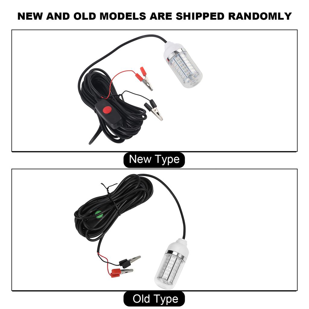 LED Night Fishing Light Underwater Submersible Boat Marine Lamp (5050 108 LED Beads)