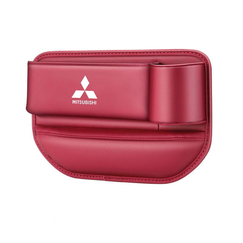 

For Mitsubishi Delica Triton Ralliart Star Mirage Galant Attrage Car Seat Gap Multifunction Crevice Storage Box Cup Holder красный