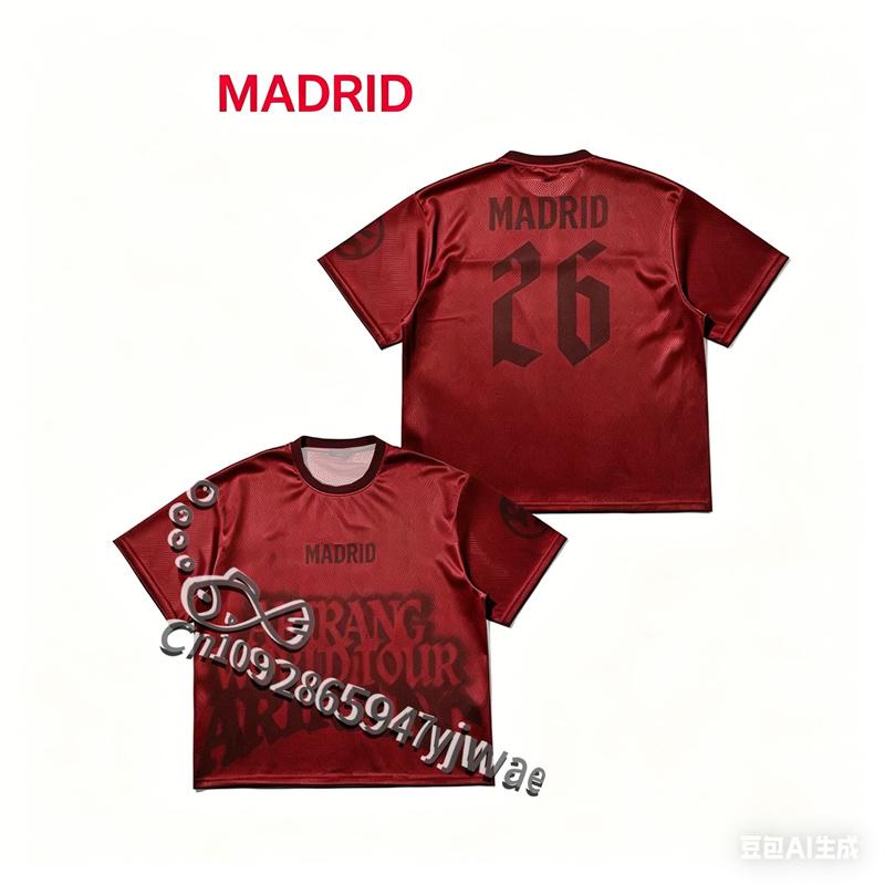 2026 World Tour Jersey City Tour Football Jersey Fashion Street Top Y2k Loose Casual Tee Summer Kid Adult T-Shirt Women T Shirt XS