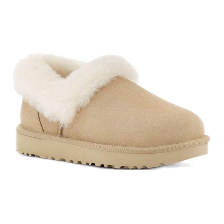 UGG Comfortable Warm Durable Slip-On Ankle Snow Boots Women Boots Sand 1119002-SAN